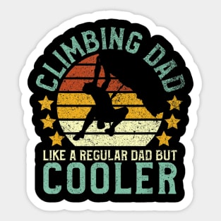 Mens Rock Climbing Dad Mountain Climber Funny Father's Day Gift Sticker